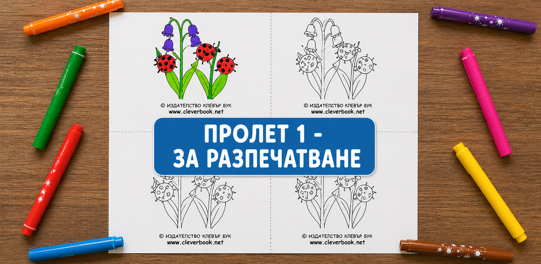 Пролет 1 – за разпечатване и оцветяване